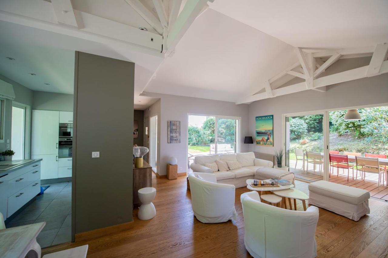Villa Spacieuse A Arcachon, Proche Plages, Jardin Exterior photo